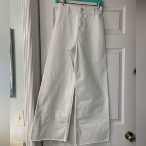Zara White Wide-Leg Women Jeans Size 26